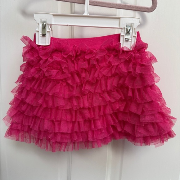 The Children’s Place 12-18M Girls Pink Mini Skirt with Ruffled Tiers - Picture 1 of 4